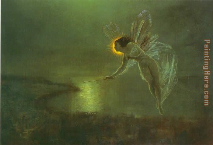 Spirit of the Night painting - John Atkinson Grimshaw Spirit of the Night art painting